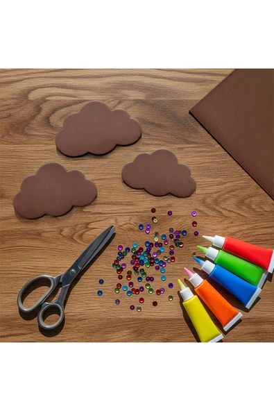 Kahverengi Renkli Eva Süngeri 50x70 cm 10'lu Paket 1.5 mm - Resim 2