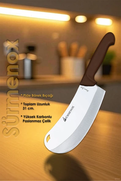 Sürmene Kahve Serisi Mutfak Bıçak Seti Pide Börek Pizza Salata Bıçağı Günlük Kullanım HDS-111 - Resim 2