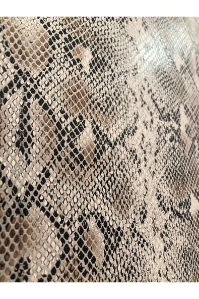 Kendinden Yapışkanlı Yılan Baskı Suni Deri- Ayakkabı Çanta Araç İçi Döşeme Hobi Ürünleri 21 x 30 cm - Resim 4