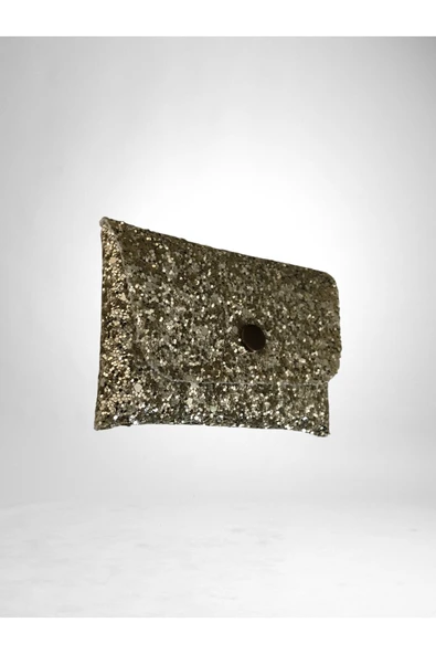 Parıltılı Mini Kartlık Cüzdan  Para Kesesi Kart Tutucu Çıtçıtlı Model 10x7 cm - Resim 2