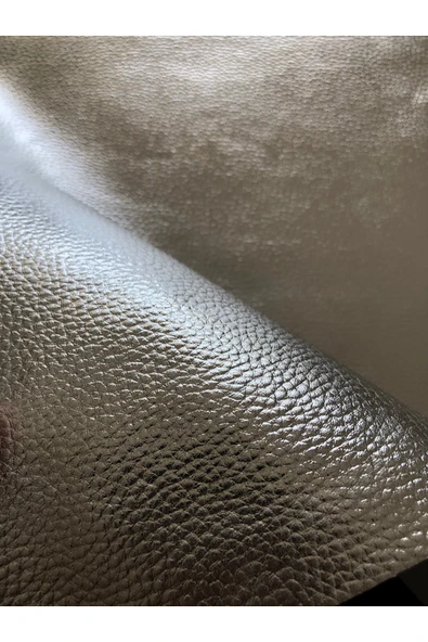 Kendinden Yapışkanlı Gümüş Suni Deri 21x30 cm  Çanta Ayakkabı Sandalye  Koltuk Tamiri Kumaşı - Resim 3