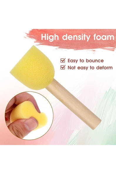 1 Paket - 4'lü Tampon Sünger Boya Süngeri - Resim 3