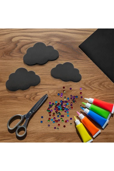 Siyah Renkli Eva Süngeri 50x70 cm 10'lu Paket 1.5 mm - Resim 2