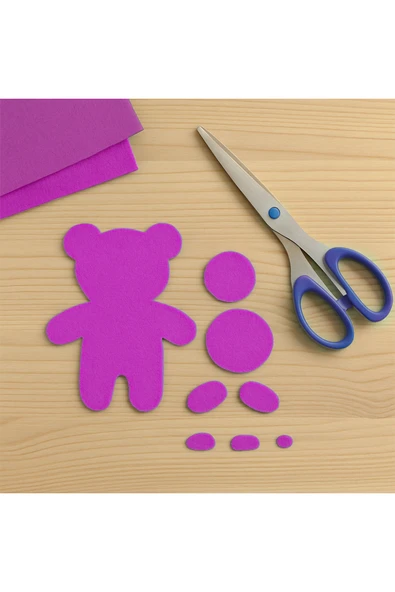 Pembe Keçe Tabaka 10'lu Paket 20x30 cm - 1.5 mm Kalınlık - Resim 2