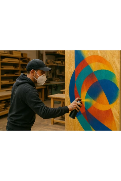 Turuncu Sprey Boya 200 ml Hızlı Kuruyan Renkli Profesyonel Ahşap Plastik Demir Metal Cam Porselen - Resim 3