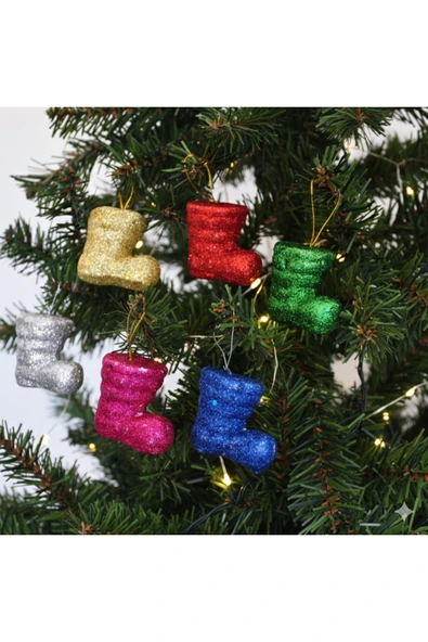 120 Cm Yılbaşı Çam Ağacı Seti | RGB Peri Led Işıklı Ve Yılbaşı Süsleri Paketi | Kar Spreyi | Noel - Resim 5