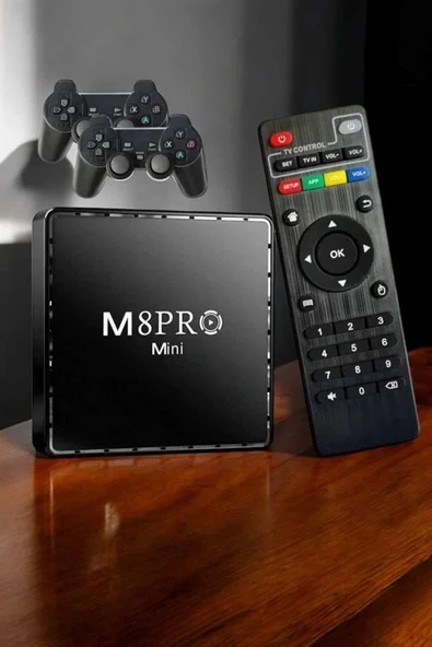 TV Box Çift Oyun Kollu 10000 Oyunlu Atari - Resim 5