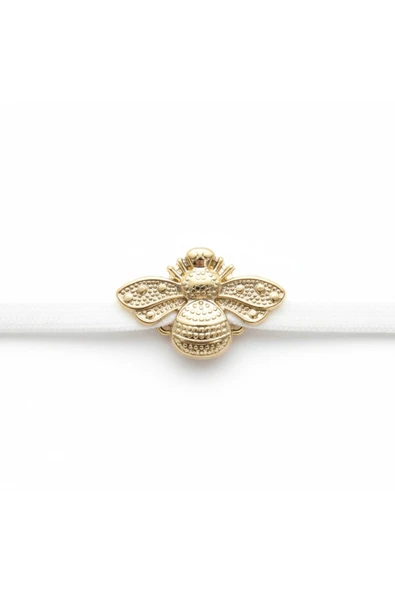 Metal Arı Ayakkabı Bağcık Charmı  2.5 cm ( 1 ADET ) - Resim 4