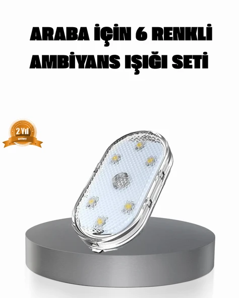 Manyetik Araba İçi Ambiyans LED Işık Seti – Kolay Montajlı ve Kablolara Gerek Yok ürün görseli 1