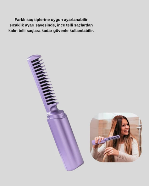 Isı Ayarlı Saç Düzleştirici – Her Saç Tipine Uygun Hassas Sıcaklık Kontrolü - Resim 4