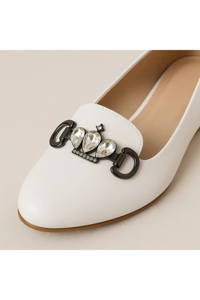 Zarif Kristal Taşlı Metal Ayakkabı Kemer Bilezik Tokası Kraliyet Tacı Tasarımı ürün görseli 1