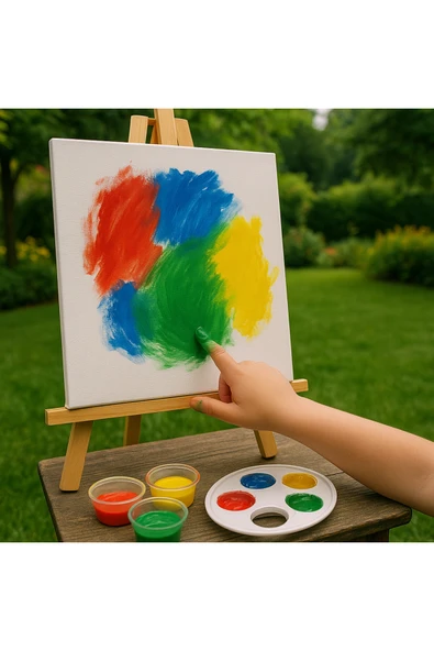 Yeşil Parmak Boyası Nova Color 500 ml - Kolay Silinebilir - Resim 4