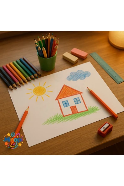 40 Paket 35X50 Resim Kağıdı Paketi 10'lu Sulu Akrilik Guaj Boya Hobi Tasarım - Resim 3