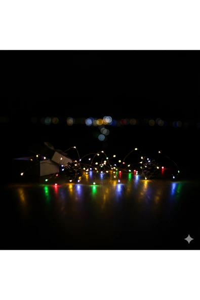 120 Cm Yılbaşı Çam Ağacı Seti | RGB Peri Led Işıklı Ve Yılbaşı Süsleri Paketi | Kar Spreyi | Noel - Resim 6