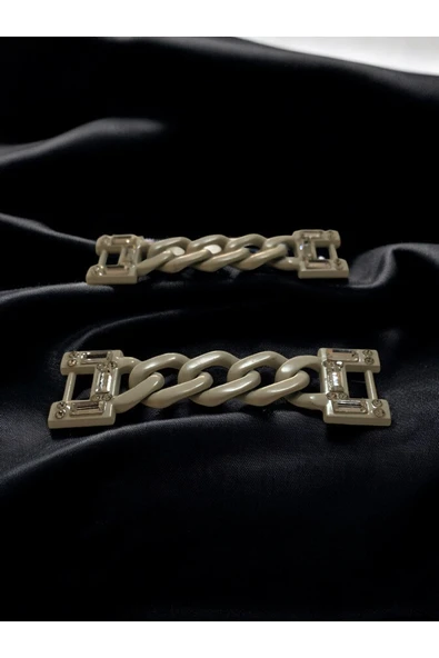 Çok Amaçlı Zincir Aksesuar Ayakkabı Kemer ve Hobi Tasarımlarınıza Modern Dokunuş 7 cmx 2 cm - Resim 3