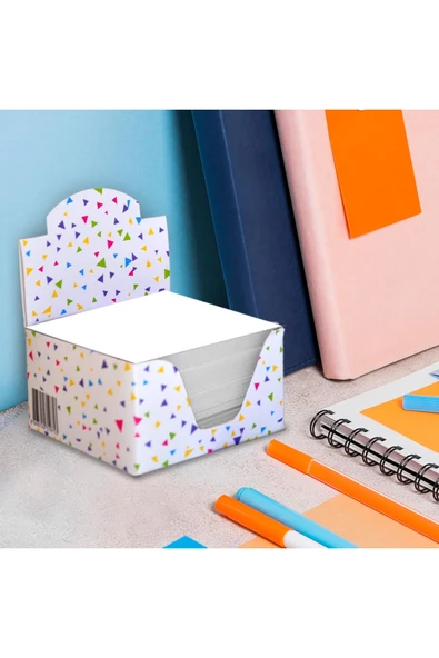 Beyaz Küp Blok 8 X 8 Cm Not Kağıdı Beyaz Not Kağıdı Kare Kağıt ürün görseli