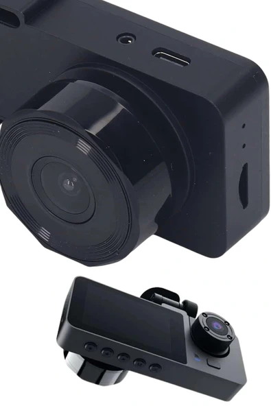 3 Kameralı 2 İnç 1080P Araç İçi Kamera Sürüş Kamerası CarPlay - Resim 4