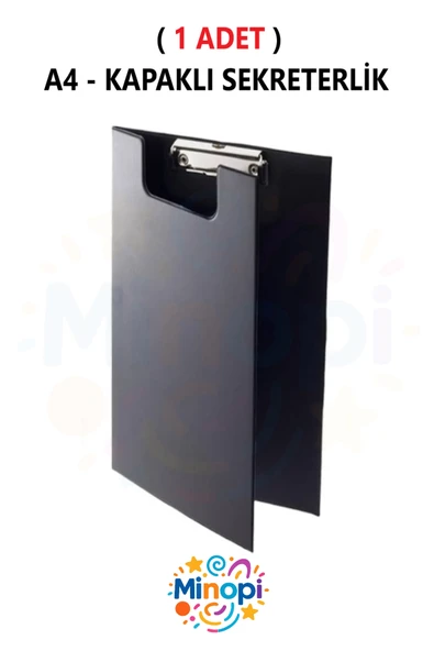 ( 1 Adet ) A4 Kapaklı Sekreterlik Klipsli Metal Mekanizmalı ürün görseli 1