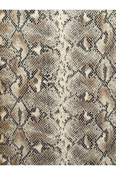 Kendinden Yapışkanlı Yılan Baskı Suni Deri- Ayakkabı Çanta Araç İçi Döşeme Hobi Ürünleri 21 x 30 cm - Resim 2