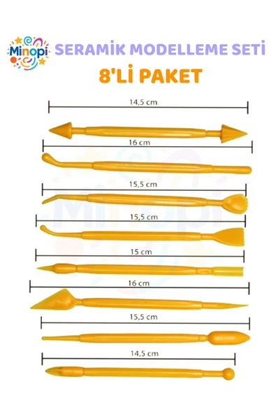 Marzipan Seti 8'li Şeker Hamuru Şekillendirme Çikolata Modelleme Pasta Figür Çiçek Yapma Seti ürün görseli