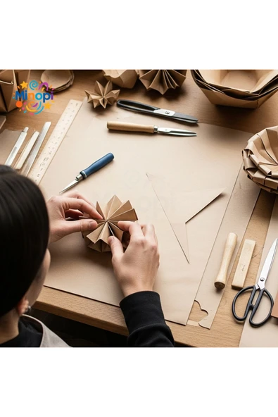 10 Paket Kraft Kağıt 90 gr Saman Kağıt 20x30 Paketi 100'lü - Resim 2