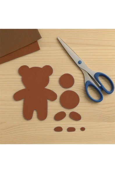 Kahverengi Keçe Tabaka 10'lu Paket 50x70 cm - 1.5 mm Kalınlık - Resim 2