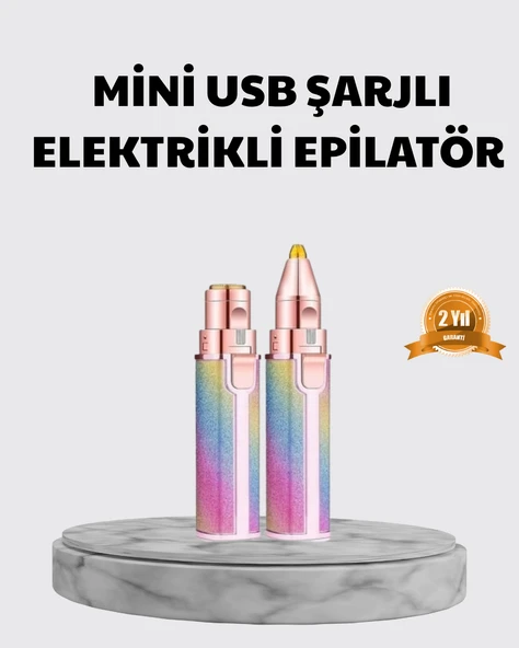 Mini Yüz ve Kaş Epilatörü – 8000 RPM Güçlü Motor ve Paslanmaz Çelik Başlık ürün görseli 1