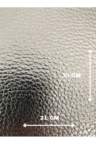 Kendinden Yapışkanlı Gümüş Suni Deri 21x30 cm  Çanta Ayakkabı Sandalye  Koltuk Tamiri Kumaşı ürün görseli