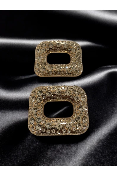 Dolgun Kristal Taşlı Metal Toka Ayakkabı Cüzdan Kemer Hobi Ürünleri İçin Aksesuar - Resim 2