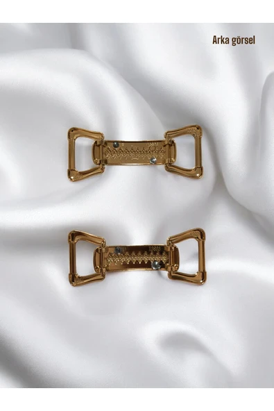 Zigzag Taşlı Metal Toka Ayakkabı Çanta Kemer Bilezik Hobi Ürünleri Için Aksesuar - Resim 3