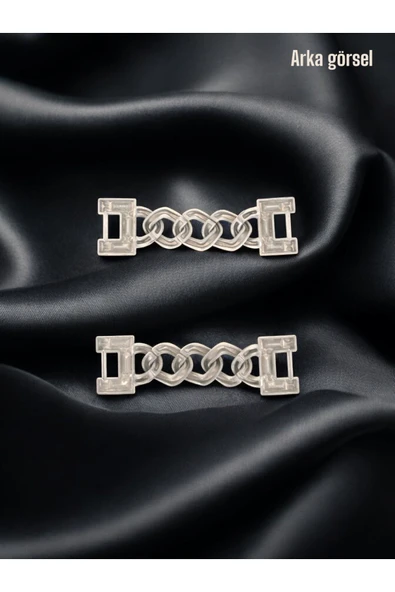 Çok Amaçlı Zincir Aksesuar Ayakkabı Kemer ve Hobi Tasarımlarınıza Modern Dokunuş 7 cmx 2 cm - Resim 2