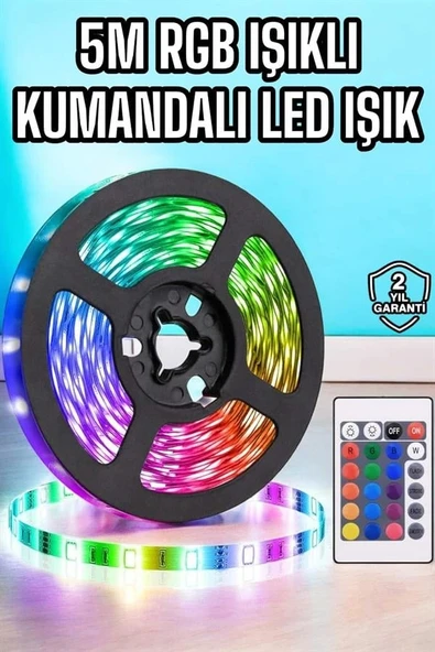 5M RGB Işıklı Her Ortama Uygun Led Işık - Resim 2