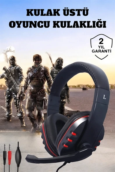 Mikrofonlu, Gürültü Engelleyici ve Dayanıklı Kulaklık: Oyun Performansınızı Zirveye Taşıyın - Resim 2