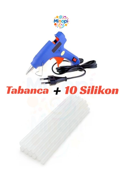 20 Watt Silikon Tabancası ve 10 Adet İnce Sıcak Mum Silikon ürün görseli