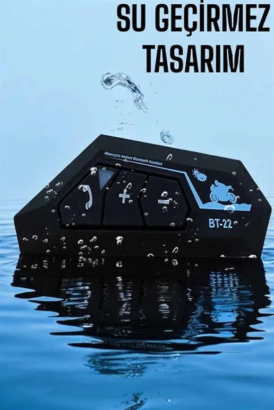 Kask Kulaklığı Motosiklet Intercom Interkom Dinleme Konuşma Özellikli Su Geçirmez - Resim 4