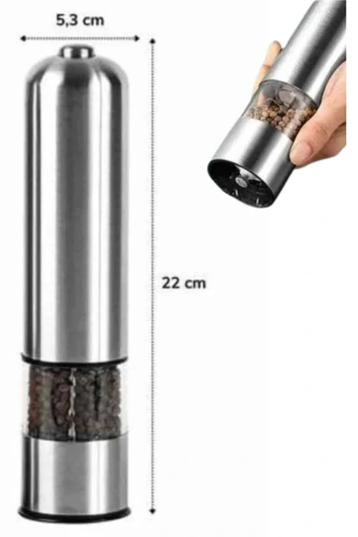 Tuz Baharat Öğütücü Otomatik Baharat Değirmeni Uzun Ömürlü Pratik - Resim 4