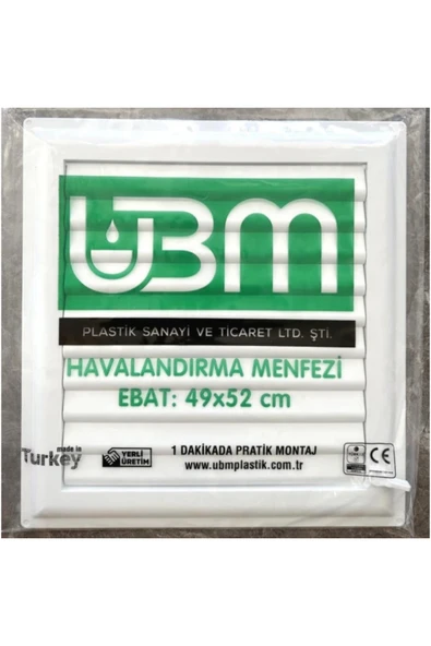 UBM Banyo Wc Havalandırma Menfezi 49X52 Cm ürün görseli 1