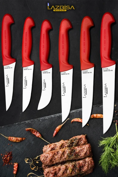 Silver Serisi Mutfak Bıçak Seti Yüzme Sıyırma Kasap Et Ekmek Sebze Meyve Bıçağı 6 Lı Set HDS-81 ürün görseli 1