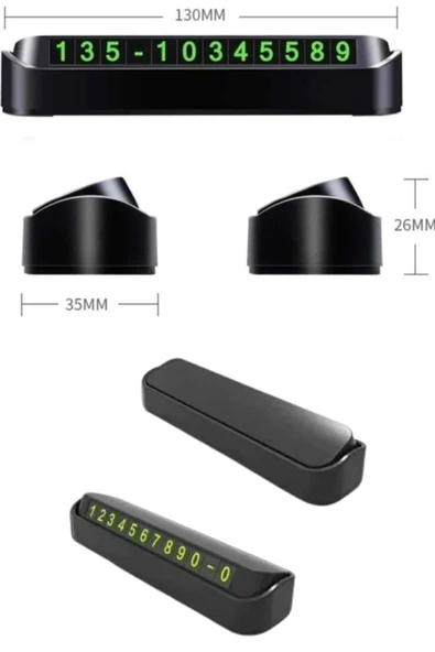 Tüm Araçlara Uyumlu Araç Içi Park Numaratör Oto Araç Numaratör - Resim 3
