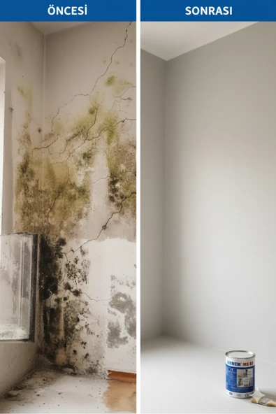 İsonem Boya & Yalıtım Teknolojileri İsonem MS-82 Rutubet Küf Boyası 1 KG - Resim 2