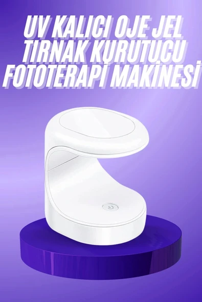 Seyehat Tipi Mini Oje Kurutucu Ultraviole Mor Işık Protez Tırnak Kurutucu ürün görseli