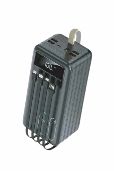 Powerbank 60.000 Mah Taşınabilir Şarj Hızlı El Fenerli Dijital Göstergeli - Resim 4