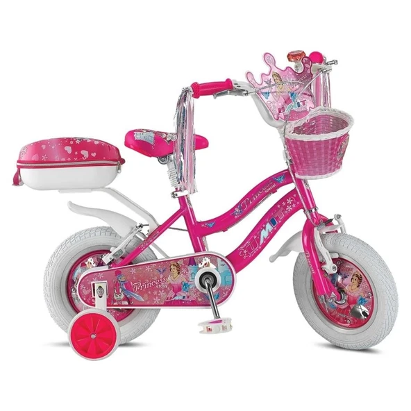 ÜMİT 1208 PRINCESS-SEPET-V-KIZ ÇOCUK BİSİKLETİ 12 JANT PEMBE ürün görseli