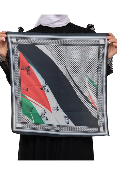 İSTANBULSTYLEMODA Filistin Zaytin Ve Filistin Bayrak Baskılı Şal ,Unisex AYN2408 - Resim 8