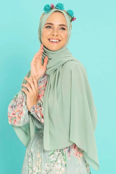 İSTANBULSTYLEMODA Kaliteli Medine Ipeği Şal 190x70 Sal2306 ürün görseli