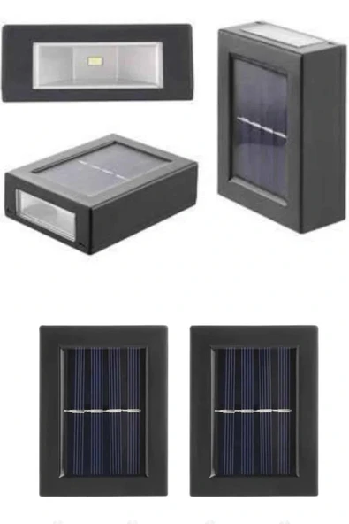 Solar Güneş Enerjili Çift Taraflı Duvar Lambası Çift Taraflı Duvar Lamba Güneş Enerjili - Resim 3