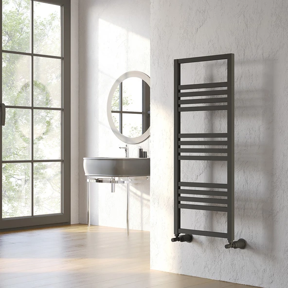 Lojimax Alüminyum Dekoratif Havlupan Perla Plus 1190x500mm 14 Dilim Dokulu Antrasit Gri|706 W Yüksek Isıl Güç | 5 Yıl Üretici Garantisi ürün görseli