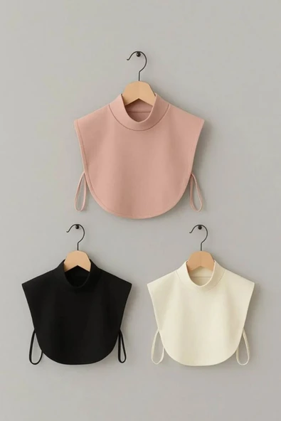 İSTANBULSTYLEMODA Tesettür Siyah -Beyaz -PEMBE 3'LÜ Boyunluk -ŞAL BYK090925 ürün görseli