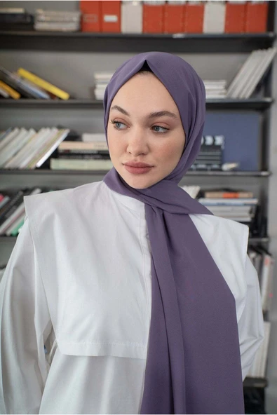 Sweet Notes Kaliteli Medine Ipeği Şal Lavanta Lila 190 X70 Sal2306 ürün görseli