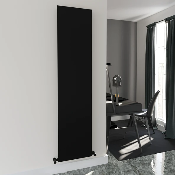 Lojimax Alüminyum Dekoratif Radyatör Sosa 1800x608mm 3 Dilim Dokulu Siyah|1309 W Yüksek Isıl Güç | 5 Yıl Üretici Garantisi ürün görseli